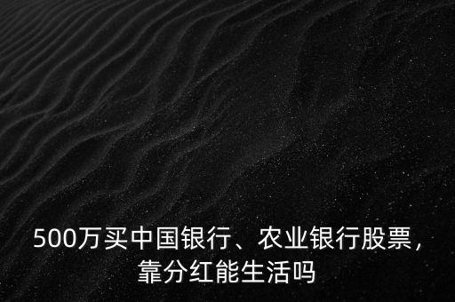 500萬買中國銀行、農(nóng)業(yè)銀行股票，靠分紅能生活嗎