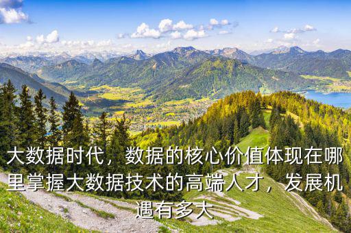 大數(shù)據(jù)時代，數(shù)據(jù)的核心價值體現(xiàn)在哪里掌握大數(shù)據(jù)技術的高端人才，發(fā)展機遇有多大