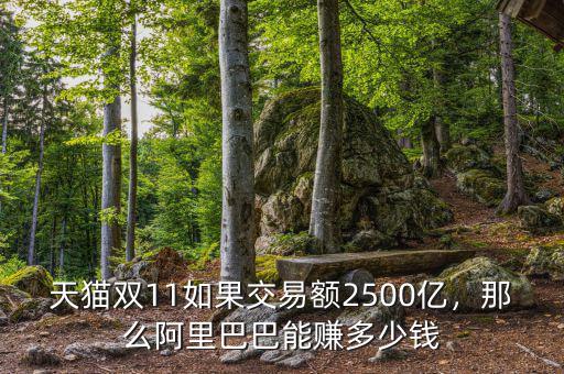 天貓雙11如果交易額2500億，那么阿里巴巴能賺多少錢