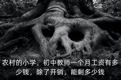 農(nóng)村的小學(xué)，初中教師一個(gè)月工資有多少錢，除了開銷，能剩多少錢
