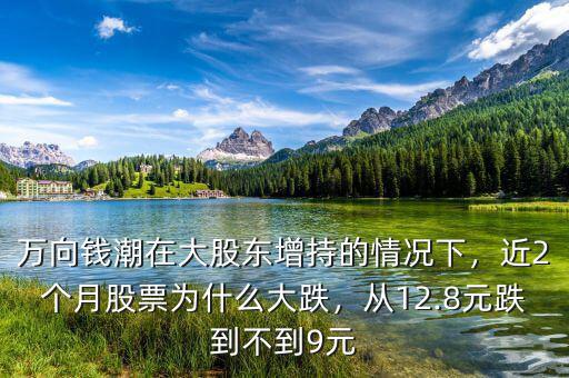 萬(wàn)向錢(qián)潮在大股東增持的情況下，近2個(gè)月股票為什么大跌，從12.8元跌到不到9元