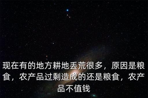 現(xiàn)在有的地方耕地丟荒很多，原因是糧食，農(nóng)產(chǎn)品過(guò)剩造成的還是糧食，農(nóng)產(chǎn)品不值錢