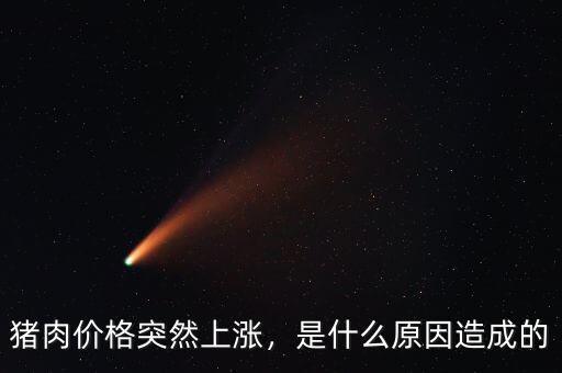 豬肉價(jià)格突然上漲，是什么原因造成的