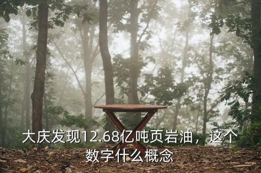 大慶發(fā)現(xiàn)12.68億噸頁巖油，這個數(shù)字什么概念