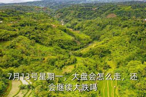 7月13號星期一，大盤會怎么走，還會繼續(xù)大跌嗎