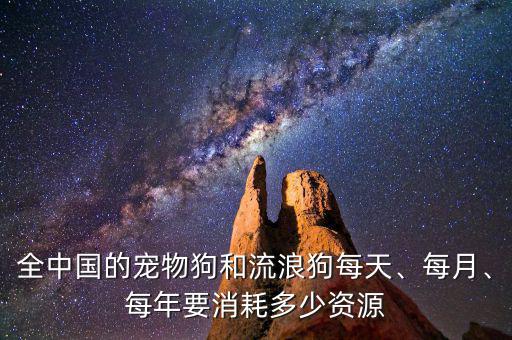 全中國的寵物狗和流浪狗每天、每月、每年要消耗多少資源