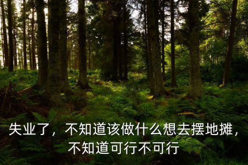 失業(yè)了，不知道該做什么想去擺地?cái)偅恢揽尚胁豢尚? class=