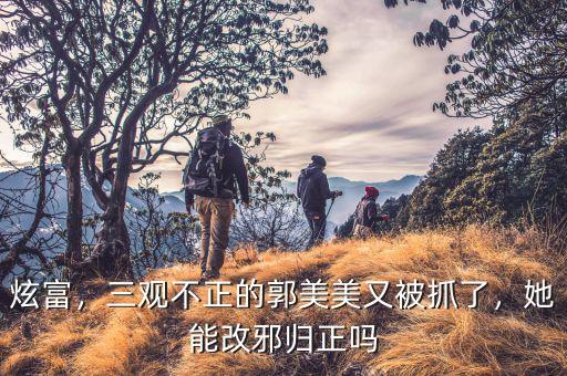 炫富，三觀不正的郭美美又被抓了，她能改邪歸正嗎