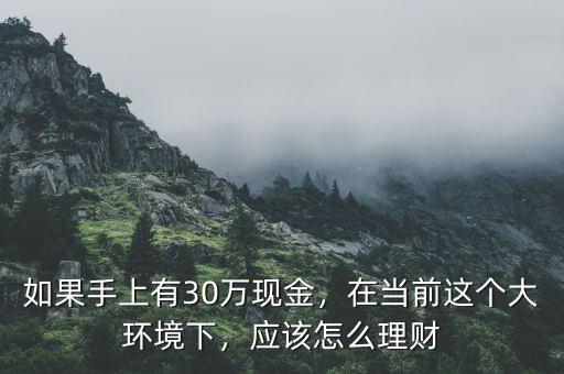 如果手上有30萬現(xiàn)金，在當(dāng)前這個大環(huán)境下，應(yīng)該怎么理財