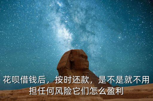 花唄借錢(qián)后，按時(shí)還款，是不是就不用擔(dān)任何風(fēng)險(xiǎn)它們?cè)趺从? class=