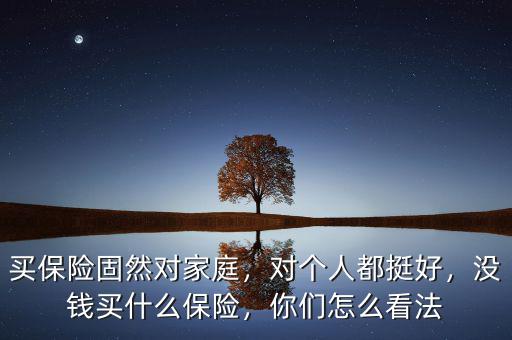 買保險(xiǎn)固然對(duì)家庭，對(duì)個(gè)人都挺好，沒錢買什么保險(xiǎn)，你們?cè)趺纯捶? class=