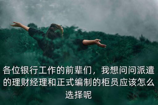 各位銀行工作的前輩們，我想問問派遣的理財(cái)經(jīng)理和正式編制的柜員應(yīng)該怎么選擇呢
