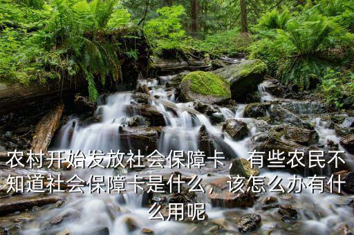 農(nóng)村開始發(fā)放社會(huì)保障卡，有些農(nóng)民不知道社會(huì)保障卡是什么，該怎么辦有什么用呢