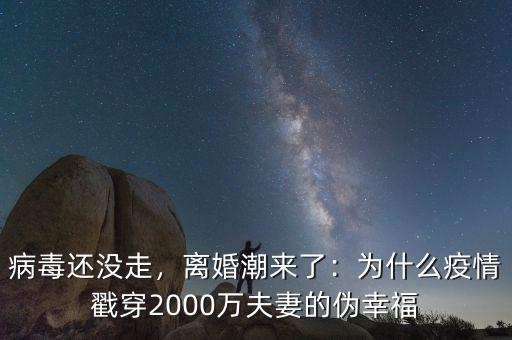 病毒還沒走，離婚潮來了：為什么疫情戳穿2000萬夫妻的偽幸福