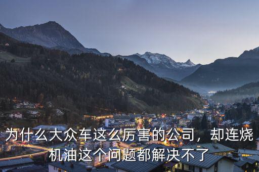 為什么大眾車這么厲害的公司，卻連燒機(jī)油這個問題都解決不了
