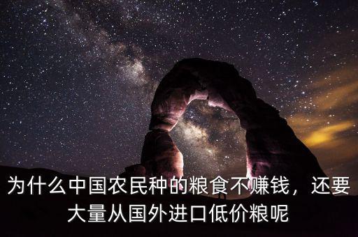 為什么中國農(nóng)民種的糧食不賺錢，還要大量從國外進(jìn)口低價(jià)糧呢