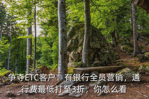 爭奪ETC客戶：有銀行全員營銷，通行費(fèi)最低打至3折，你怎么看