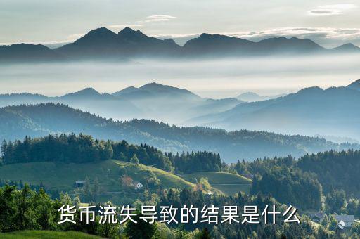 什么是資本外流,貨幣流失導致的結(jié)果是什么