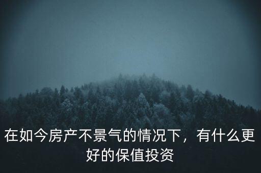 在如今房產(chǎn)不景氣的情況下，有什么更好的保值投資