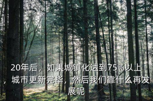 20年后，如果城鎮(zhèn)化達(dá)到75%以上，城市更新完畢，然后我們靠什么再發(fā)展呢