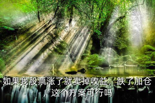 如果我股票漲了就賣掉收益，跌了加倉，這個方案可行嗎