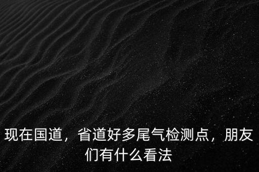 現(xiàn)在國(guó)道，省道好多尾氣檢測(cè)點(diǎn)，朋友們有什么看法