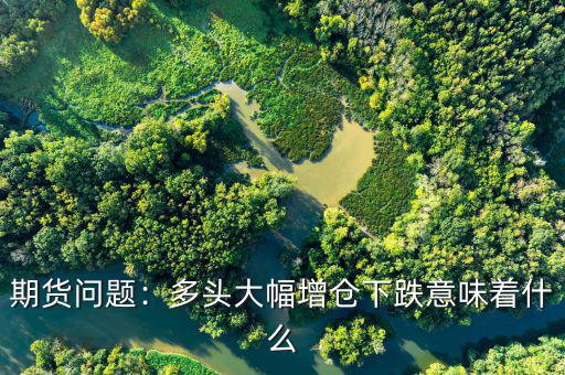 空頭增倉是什么意思,空頭減倉。多頭增倉