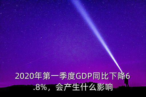 2020年第一季度GDP同比下降6.8%，會產生什么影響