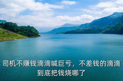 司機不賺錢滴滴喊巨虧，不差錢的滴滴到底把錢燒哪了