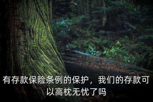 有存款保險條例的保護(hù)，我們的存款可以高枕無憂了嗎