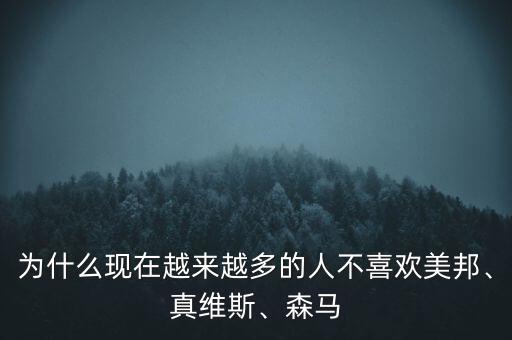 為什么現(xiàn)在越來(lái)越多的人不喜歡美邦、真維斯、森馬