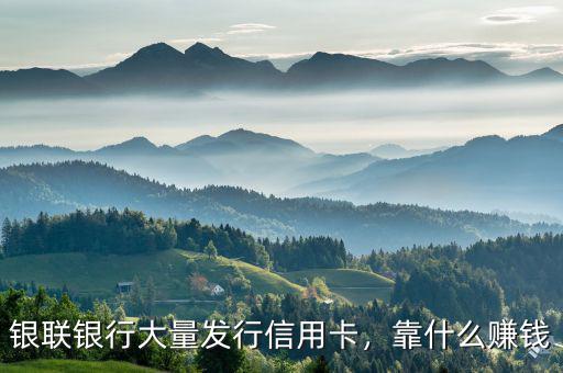 銀聯(lián)銀行大量發(fā)行信用卡，靠什么賺錢