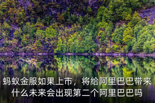 螞蟻金服如果上市，將給阿里巴巴帶來什么未來會出現(xiàn)第二個阿里巴巴嗎