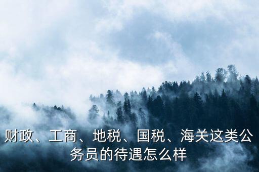 財(cái)政、工商、地稅、國稅、海關(guān)這類公務(wù)員的待遇怎么樣