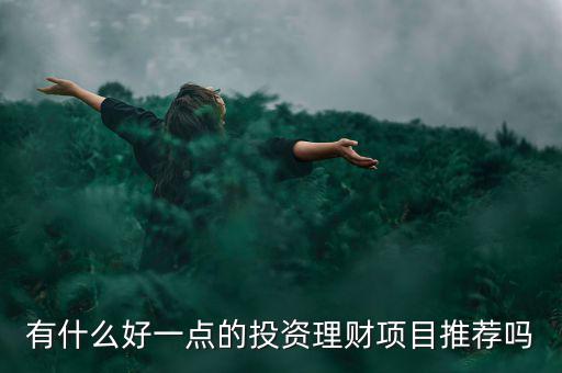 有什么好一點(diǎn)的投資理財項目推薦嗎