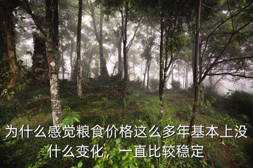 為什么感覺糧食價(jià)格這么多年基本上沒什么變化，一直比較穩(wěn)定