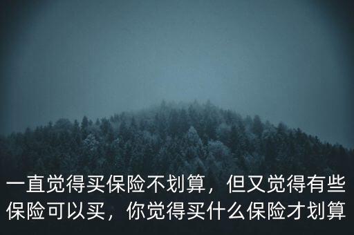沒(méi)保障買什么保險(xiǎn)最劃算,一直覺(jué)得買保險(xiǎn)不劃算