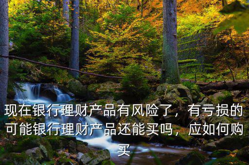 現(xiàn)在銀行理財(cái)產(chǎn)品有風(fēng)險(xiǎn)了，有虧損的可能銀行理財(cái)產(chǎn)品還能買(mǎi)嗎，應(yīng)如何購(gòu)買(mǎi)