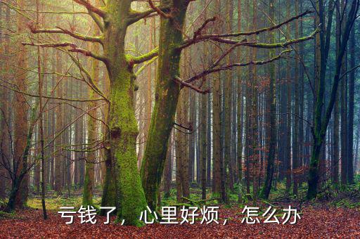 虧錢了，心里好煩，怎么辦