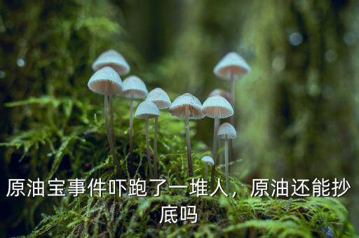 原油寶事件嚇跑了一堆人，原油還能抄底嗎