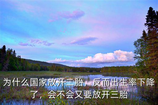 為什么國家放開二胎，反而出生率下降了，會不會又要放開三胎