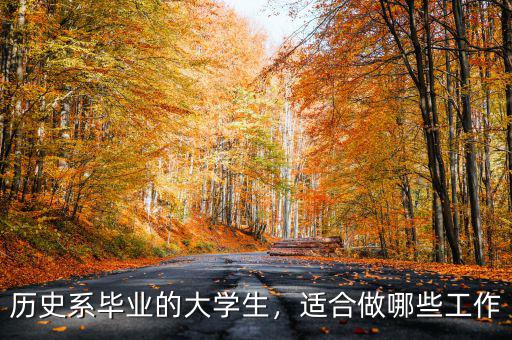 歷史系畢業(yè)的大學生，適合做哪些工作