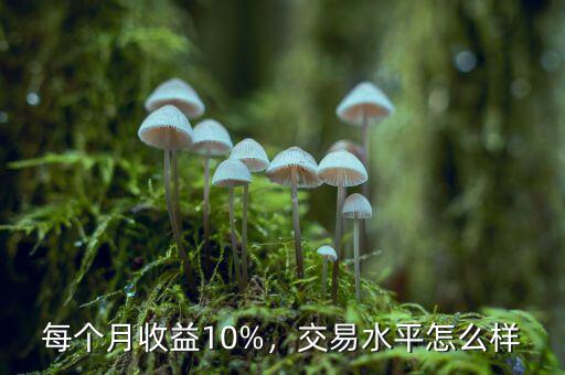 每個月收益10%，交易水平怎么樣