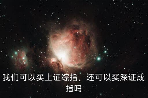 我們可以買上證綜指，還可以買深證成指嗎
