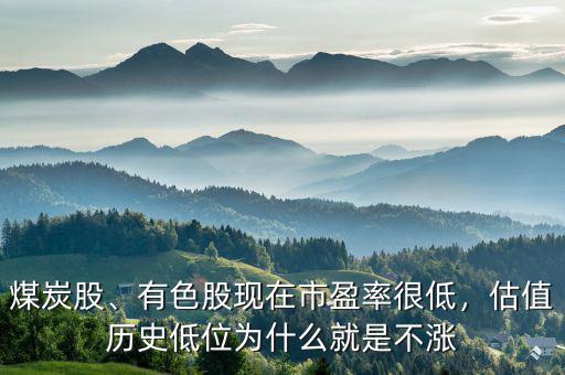 煤炭股、有色股現(xiàn)在市盈率很低，估值歷史低位為什么就是不漲