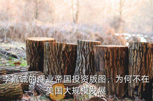 李嘉誠的商業(yè)帝國投資版圖，為何不在美國大規(guī)模發(fā)展