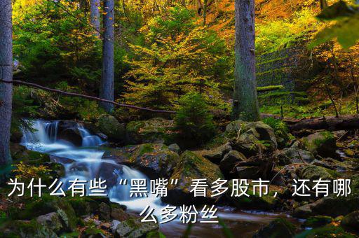 為什么有些“黑嘴”看多股市，還有哪么多粉絲
