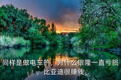 同樣是做電車的，為什么銀隆一直虧損，比亞迪很賺錢