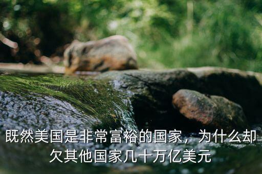 既然美國是非常富裕的國家，為什么卻欠其他國家?guī)资f億美元