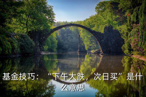 基金技巧：“下午大跌，次日買(mǎi)”是什么意思
